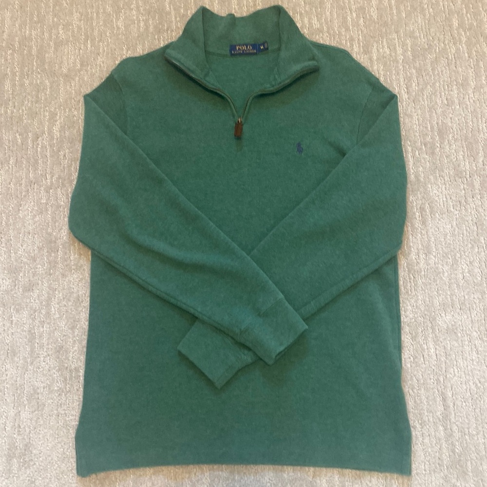 Polo 3/4 zip sweater, medium